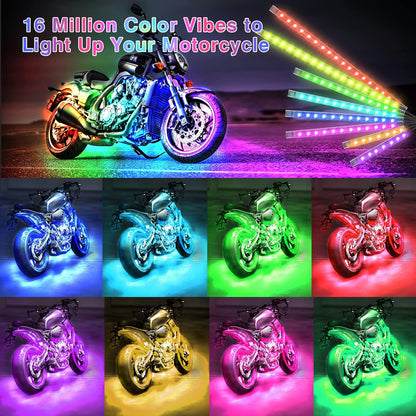 Motorcycle LED Light Kit (12pcs) – Brighter Look, Better Visibility
