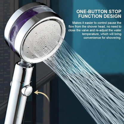 360° Rotatable Power Shower Head – A Spa Day, Every Day