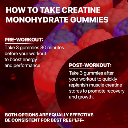 Creatine Muscle Boost Gummies – Fuel Your Gains, Love the Taste