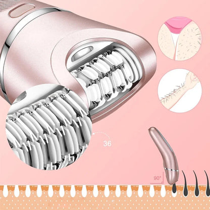 3-in-1 Waterproof Electric Shaver for Women – Smooth Skin, Anytime, Anywhere