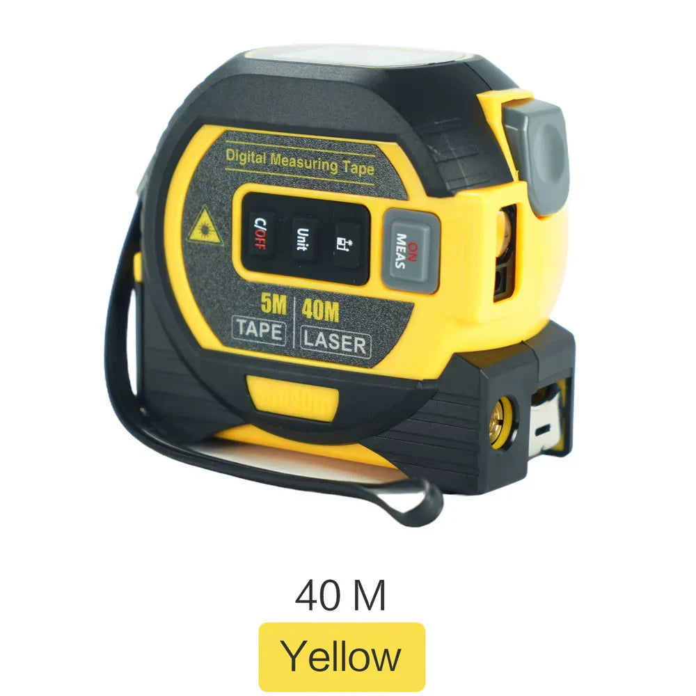 3-in-1 Laser Tape Measure (40/60M) – Long-Range Accuracy, Instant Results