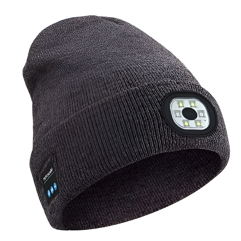 3-in-1 Bluetooth Beanie – Music, Warmth & Visibility in One