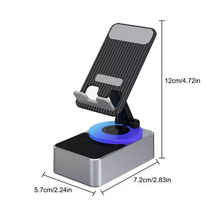4-in-1 Phone Stand with Bluetooth Speaker – Hands-Free Viewing, Bigger Sound