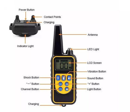 2600ft Remote Dog Training Collar – Reliable Off-Leash Communication