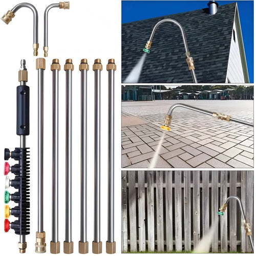Telescoping Pressure Washer Extension Wand – Tackle the Toughest Spots from the Ground