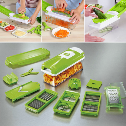 12-in-1 Multifunctional Vegetable Cutter – Cut Prep Time, Not Corners