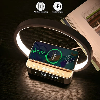 3-in-1 Smart Table Lamp – Light, Charge & Wake Up in One