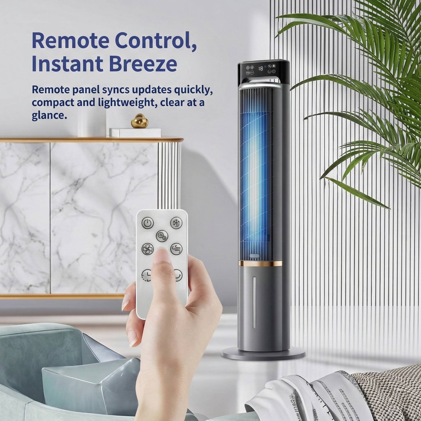Smart Quiet Room Air Cooler – Powerful Cooling, Zero Noise