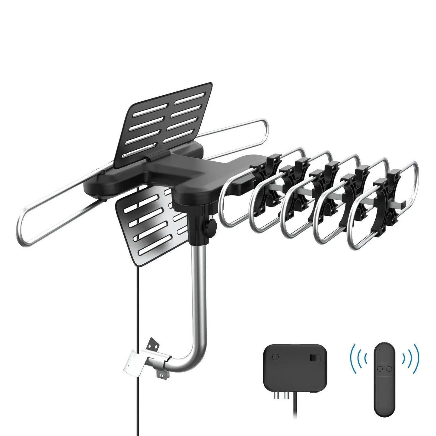360° Long-Range Outdoor HD TV Antenna – Free HD Channels, No Subscription