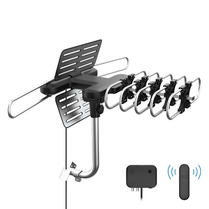 360° Long-Range Outdoor HD TV Antenna – Free HD Channels, No Subscription