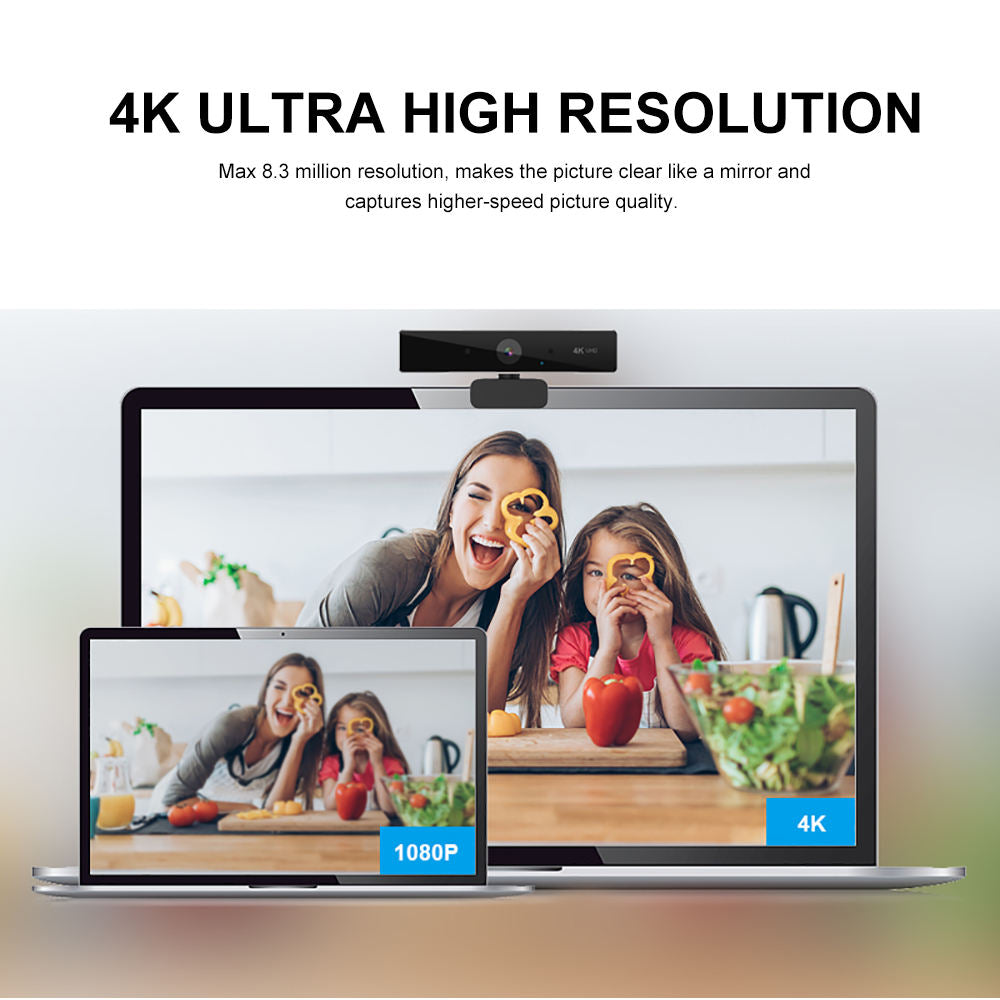 4K Ultra HD Webcam – Look Sharp on Every Call