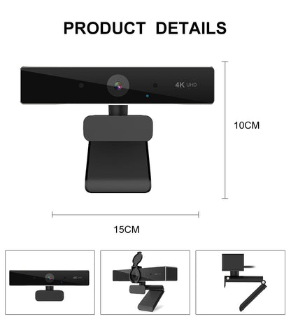 4K Ultra HD Webcam – Look Sharp on Every Call