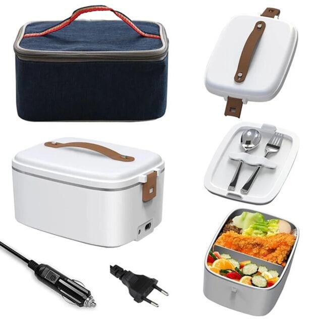 3-in-1 Electric Lunch Box – Hot Meals Anywhere, Car or Office