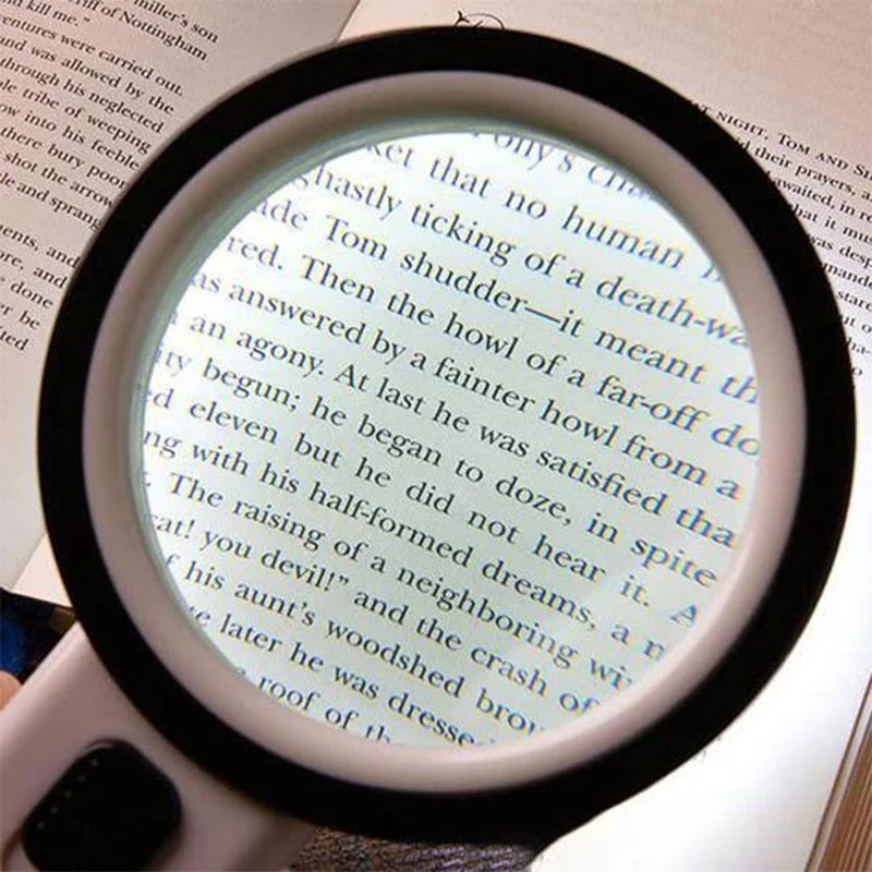30x Optical Magnifier with LED Light – Read Every Detail with Ease