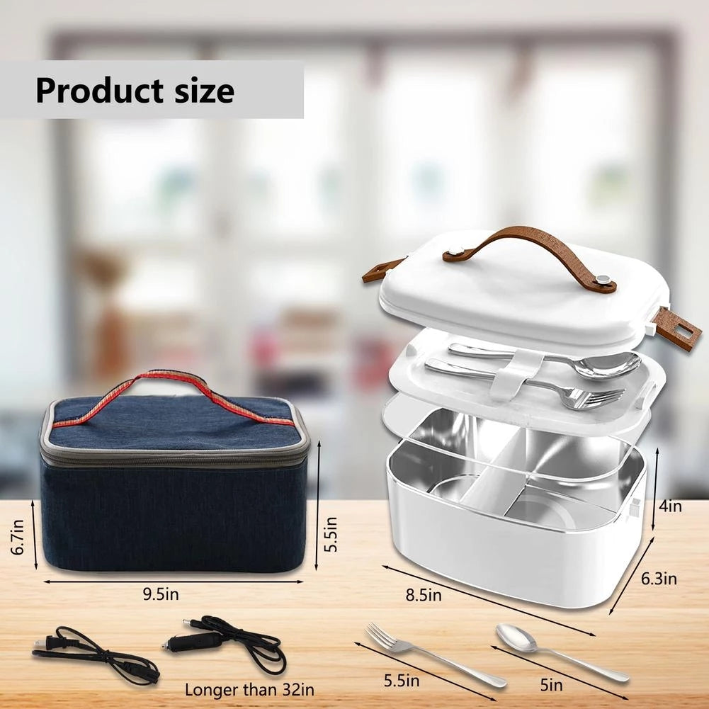 3-in-1 Electric Lunch Box – Hot Meals Anywhere, Car or Office