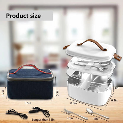 3-in-1 Electric Lunch Box – Hot Meals Anywhere, Car or Office