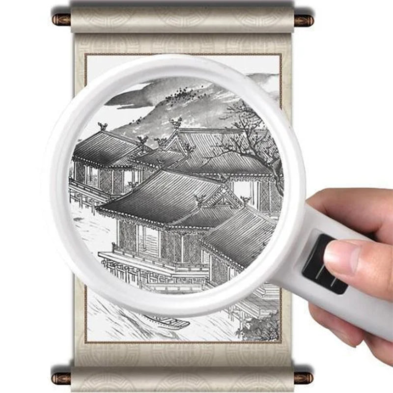 30x Optical Magnifier with LED Light – Read Every Detail with Ease