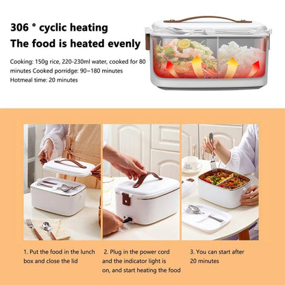 3-in-1 Electric Lunch Box – Hot Meals Anywhere, Car or Office