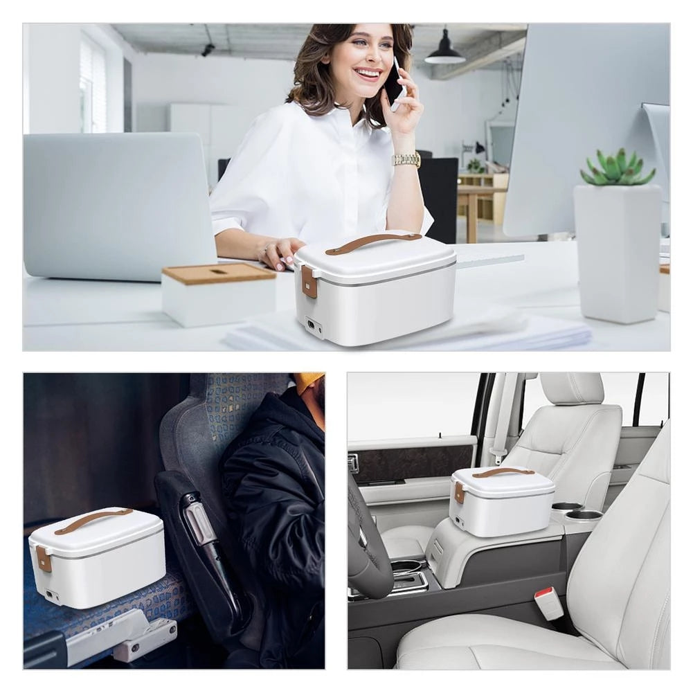 3-in-1 Electric Lunch Box – Hot Meals Anywhere, Car or Office