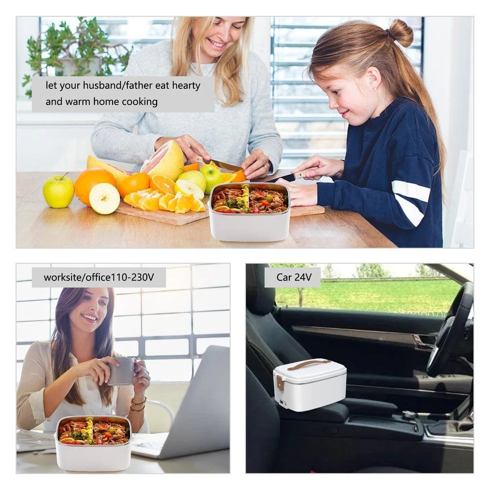 3-in-1 Electric Lunch Box – Hot Meals Anywhere, Car or Office
