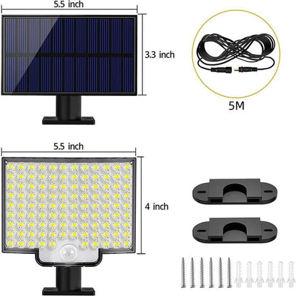 106-LED Solar Motion Sensor Light – Bright Security, Zero Wiring