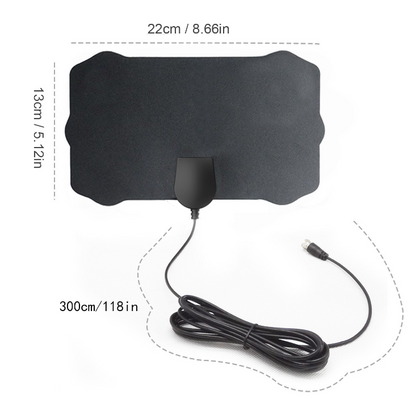 Slim Indoor HDTV Antenna – Free TV Starts Here