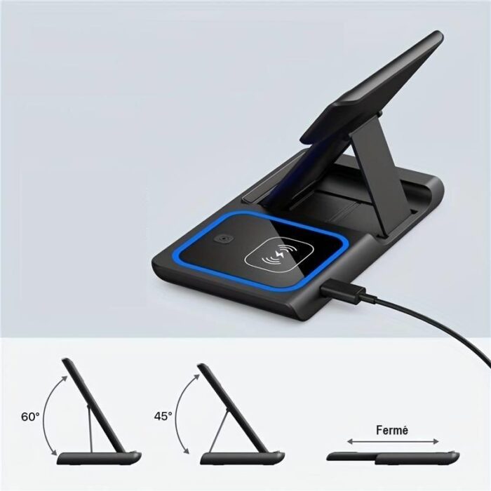 3-in-1 Foldable Wireless Charger – iPhone, Watch & AirPods On the Go