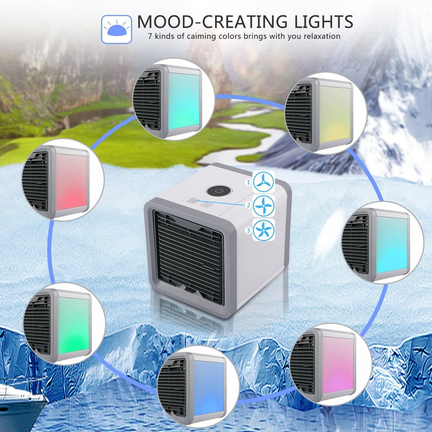 3-in-1 Mobile Air Conditioner – Cool, Humidify & Purify in One