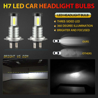 4x H7 LED Headlight Bulb Kit – Brighter Roads, Safer Nights