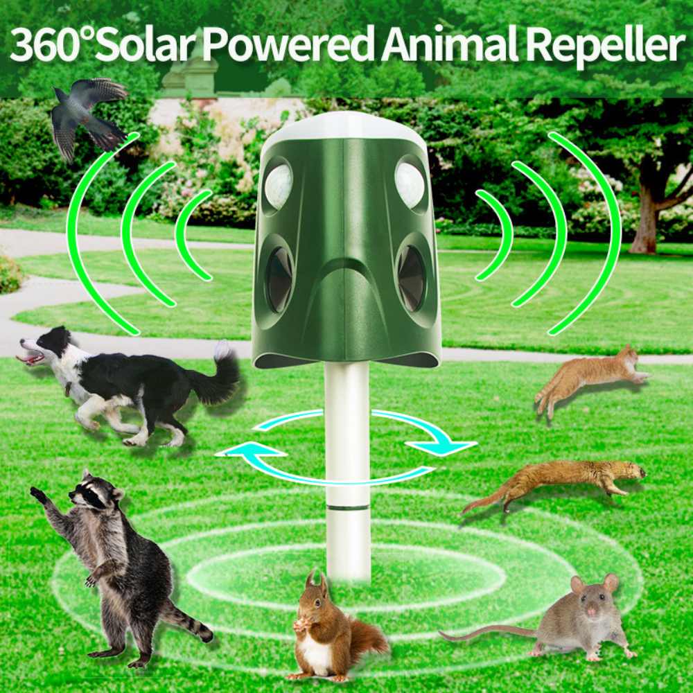360° 3-in-1 Animal Repellent – Protect Your Garden, Humanely