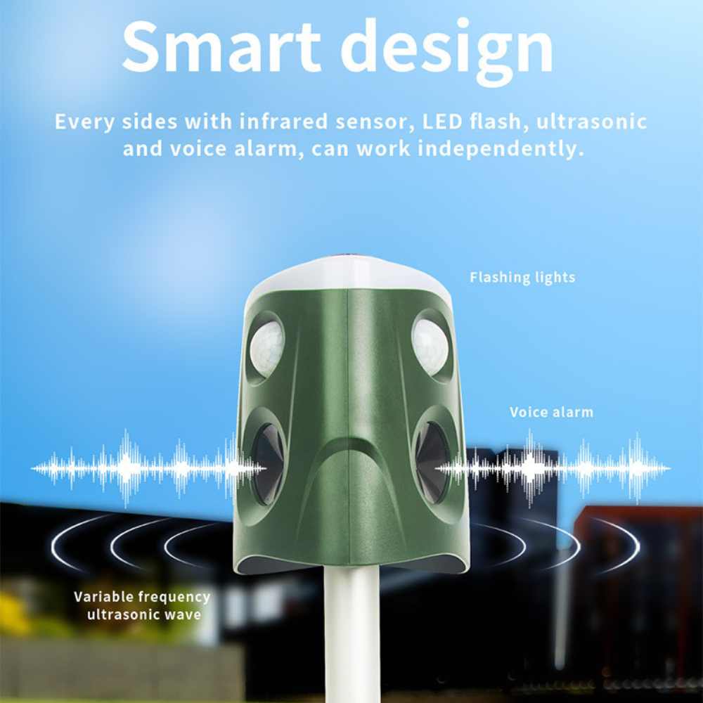 360° 3-in-1 Animal Repellent – Protect Your Garden, Humanely