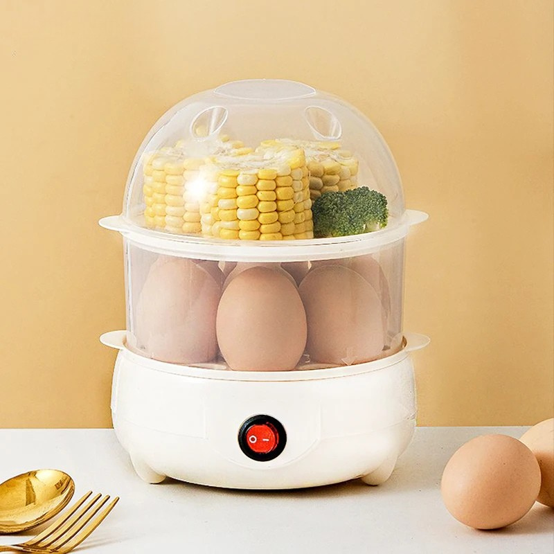 Double-Layer Electric Egg Cooker – Perfect Eggs, Zero Effort