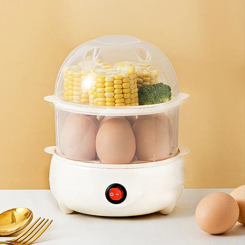 Double-Layer Electric Egg Cooker – Perfect Eggs, Zero Effort
