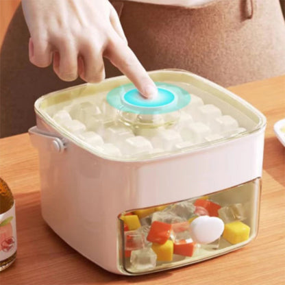 2-Stage Push-In Ice Cube Tray – Double the Ice, Half the Effort