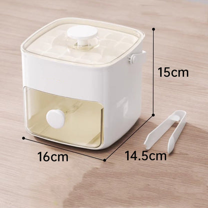 2-Stage Push-In Ice Cube Tray – Double the Ice, Half the Effort