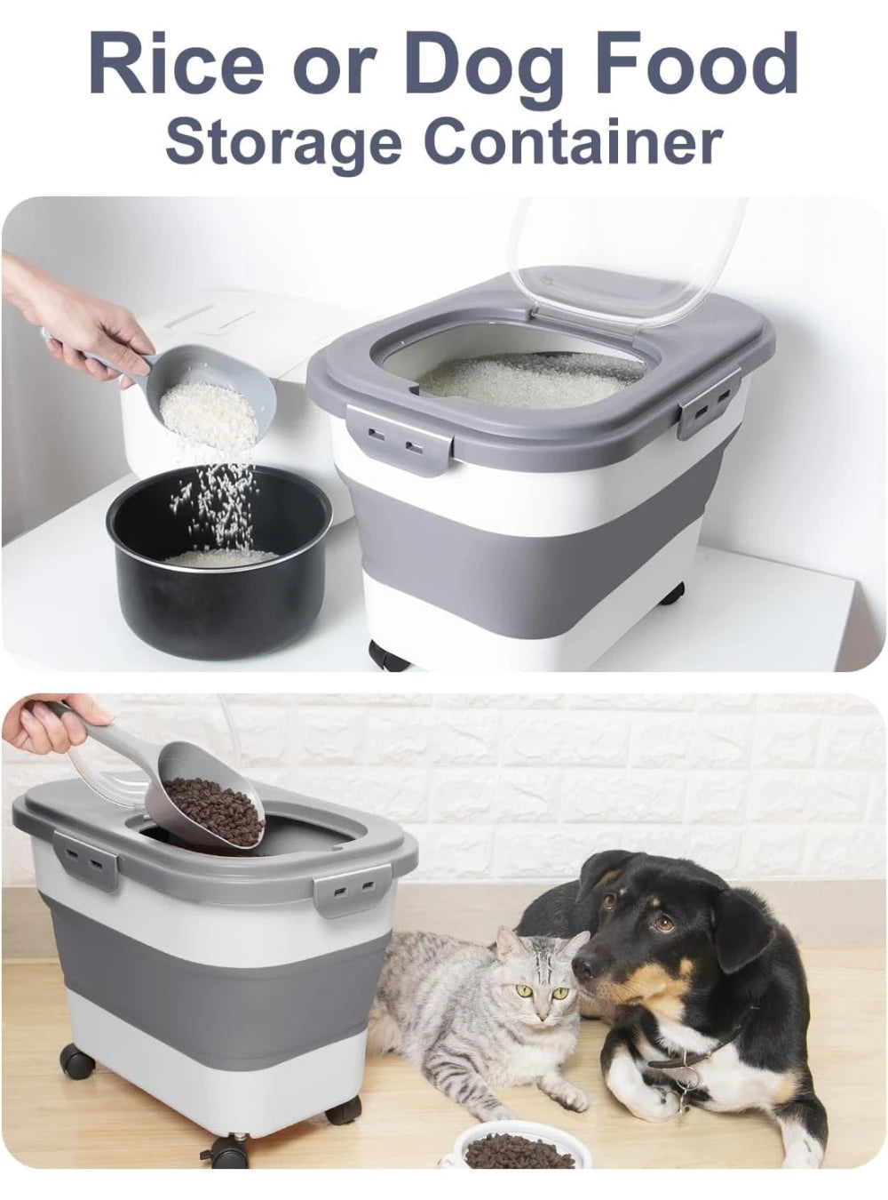 Foldable Large Food Storage Container – Organise More, Waste Less Space