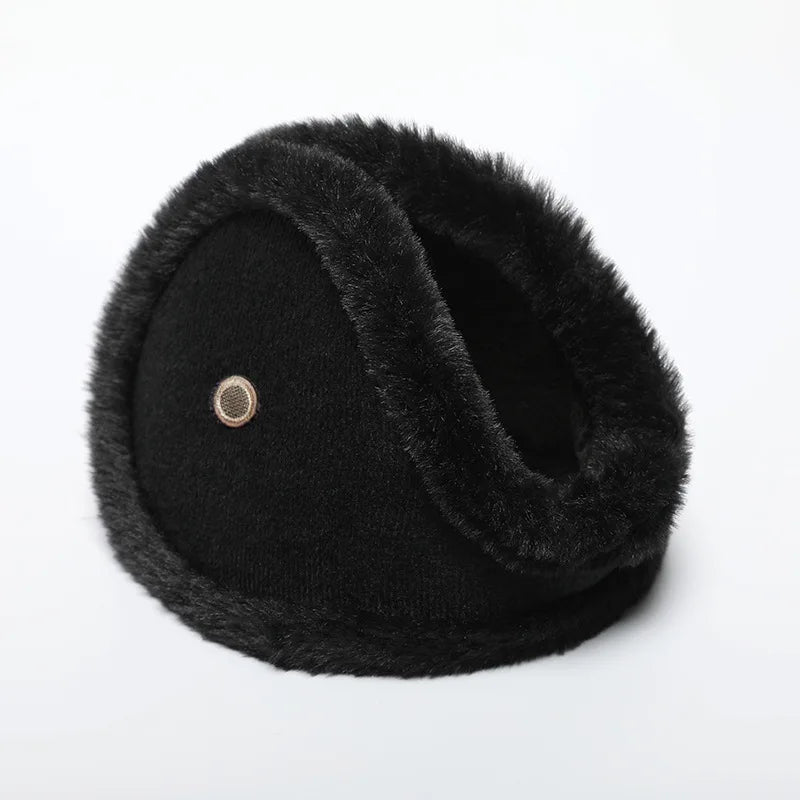 Plush Winter Ear Muffs with Earpiece Access – Stay Warm, Stay Connected