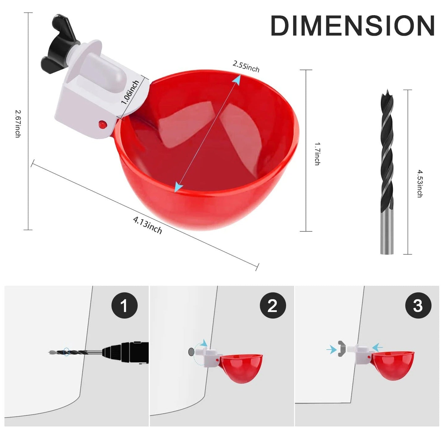 Automatic Chicken Waterer Set – No More Daily Refills