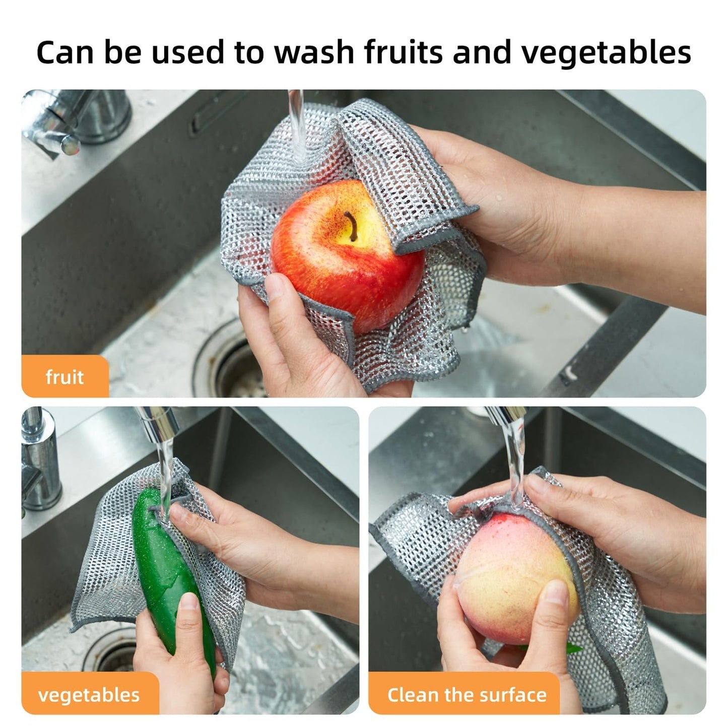20-Pack Microfiber Cleaning Cloths – Scratch-Free Shine, Every Surface
