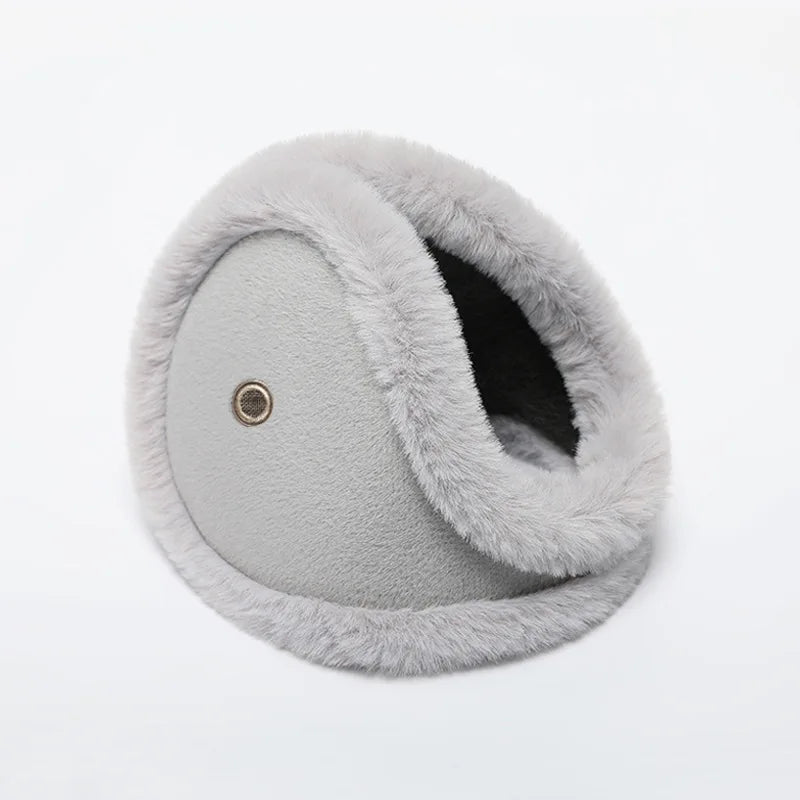 Plush Winter Ear Muffs with Earpiece Access – Stay Warm, Stay Connected