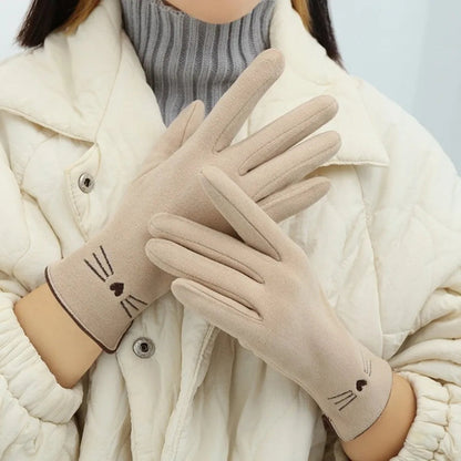 Cat Touchscreen Winter Gloves – Warm, Cute, Functional