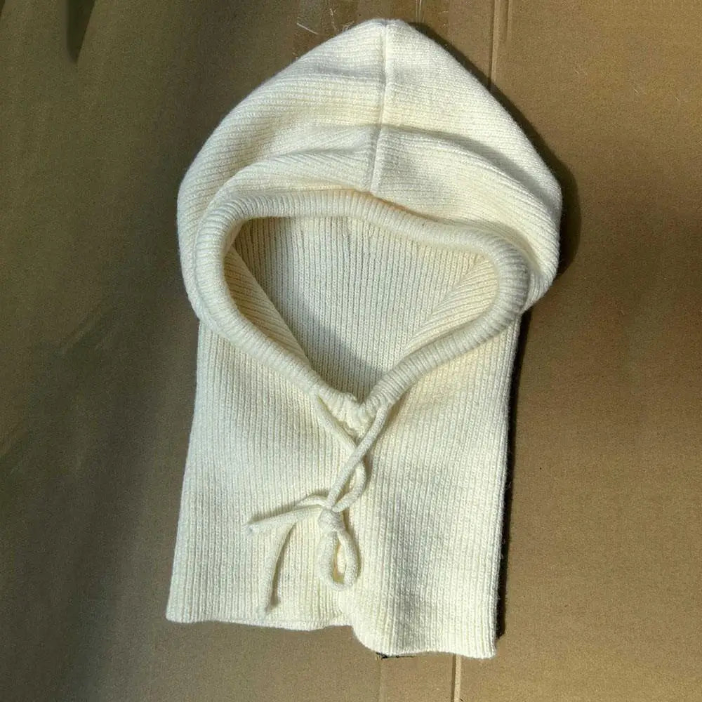 Hooded Knit Balaclava & Neck Warmer – Cashmere-Soft Winter Coverage