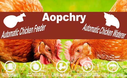 Automatic Chicken Waterer Set – No More Daily Refills
