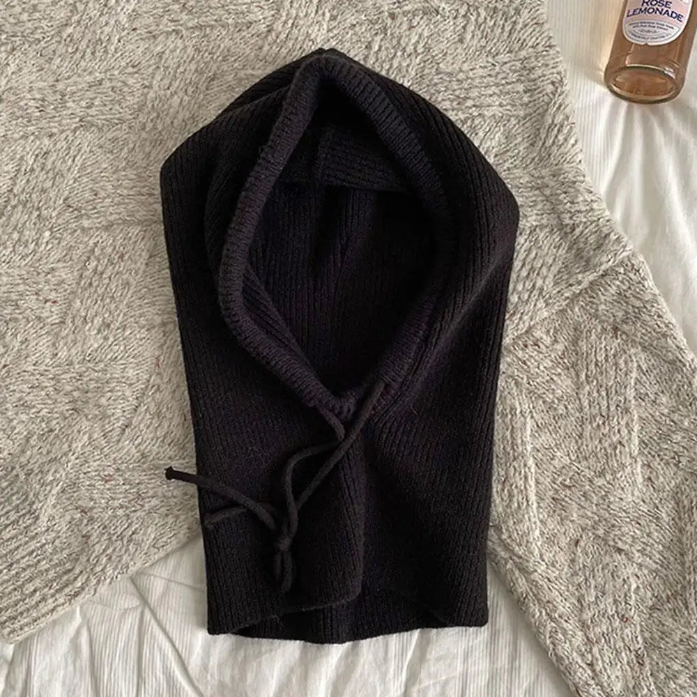 Hooded Knit Balaclava & Neck Warmer – Cashmere-Soft Winter Coverage