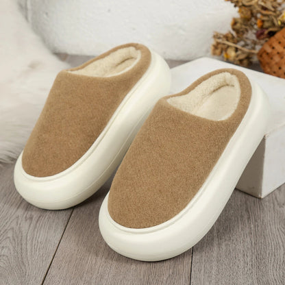Warm Plush Indoor Winter Slippers for Women – Cozy Luxury Underfoot