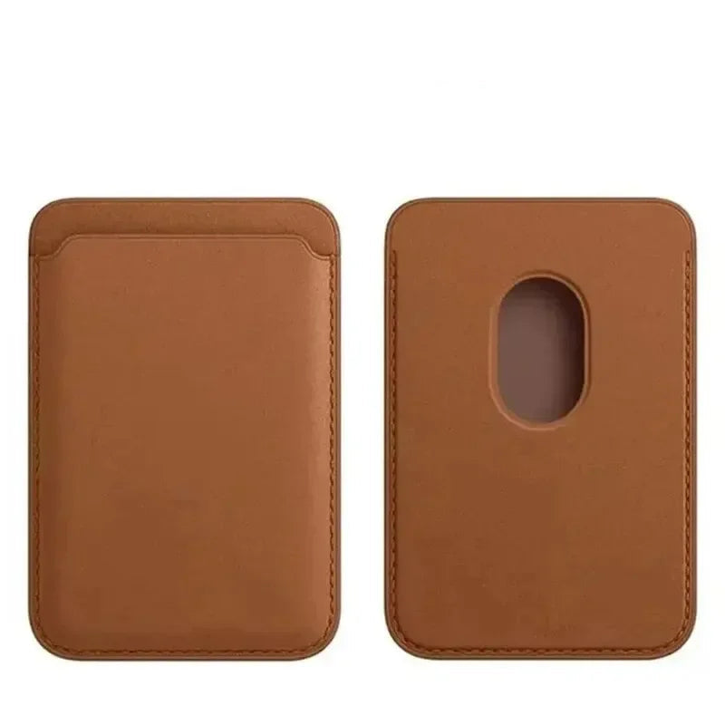 Magnetic Leather Card Wallet for iPhone – Slim, Stylish & Always Ready