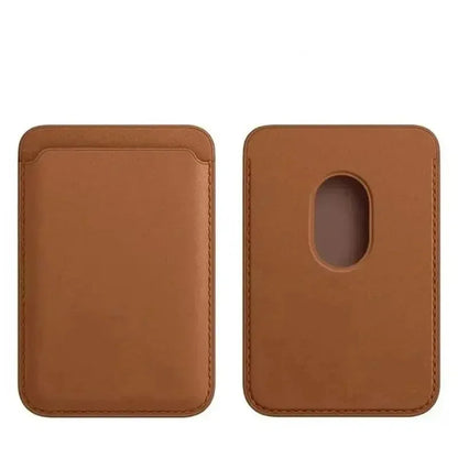 Magnetic Leather Card Wallet for iPhone – Slim, Stylish & Always Ready