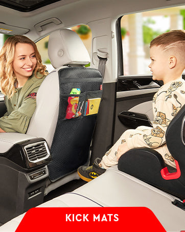 2-Pack Car Backseat Organizer with Tablet Holder – Tidy Rides, Happy Kids