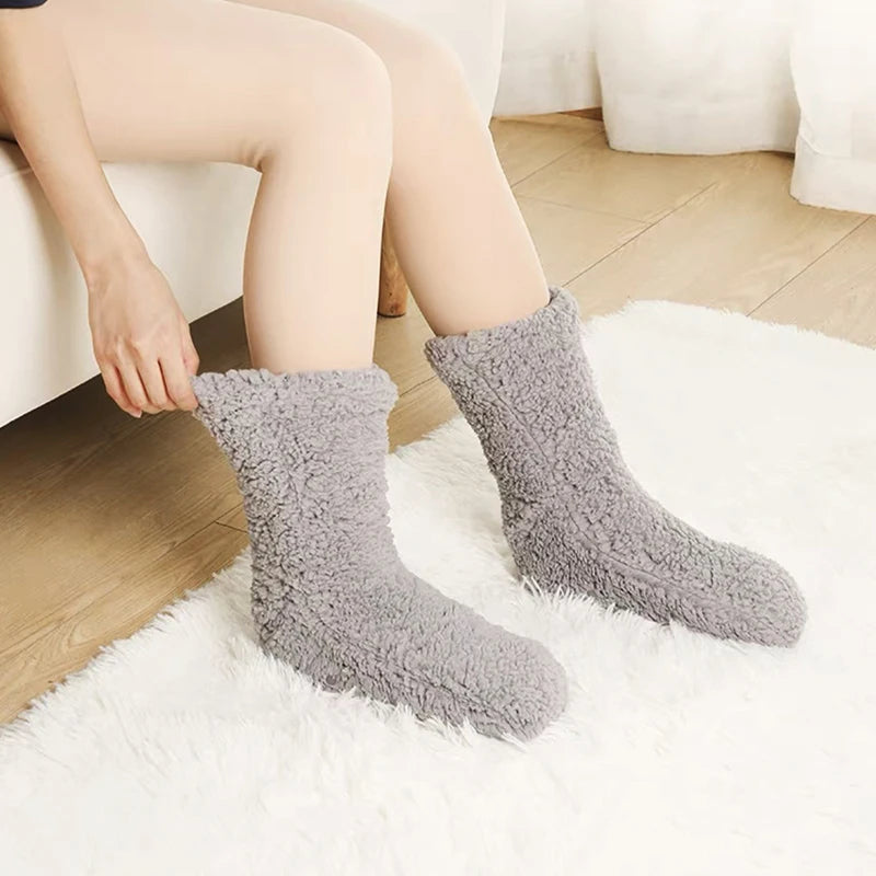 Plush Indoor Winter Socks – Soft, Warm & Perfect for Cold Floors