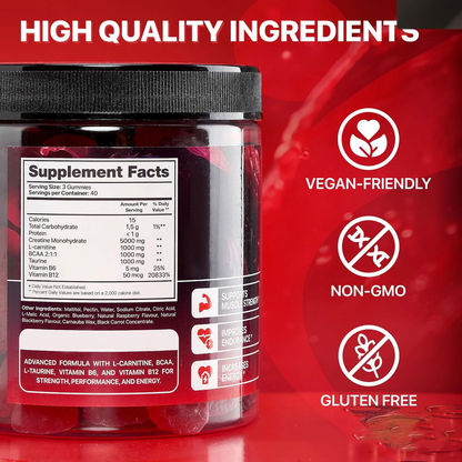 Creatine Muscle Boost Gummies – Fuel Your Gains, Love the Taste